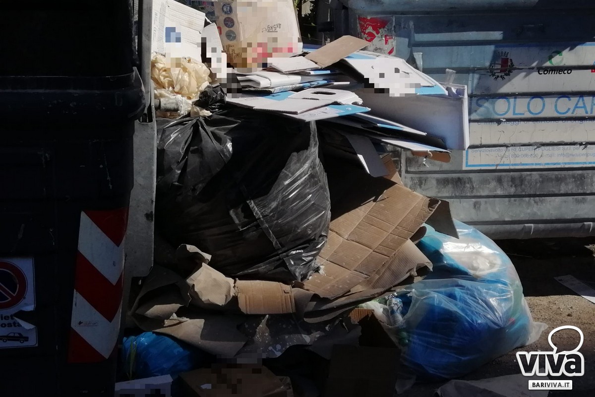 Abbandono rifiuti a Bari