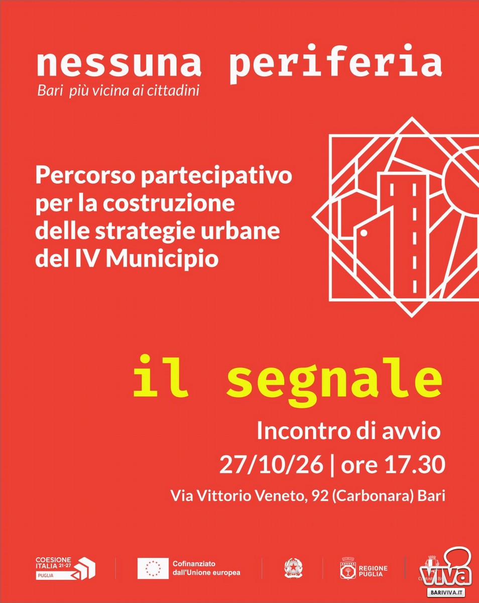 Bari piu vicina ai cittadini approvato il Patto di Partecipazione per il Municipio IV il ottobre il primo incontro pubblico