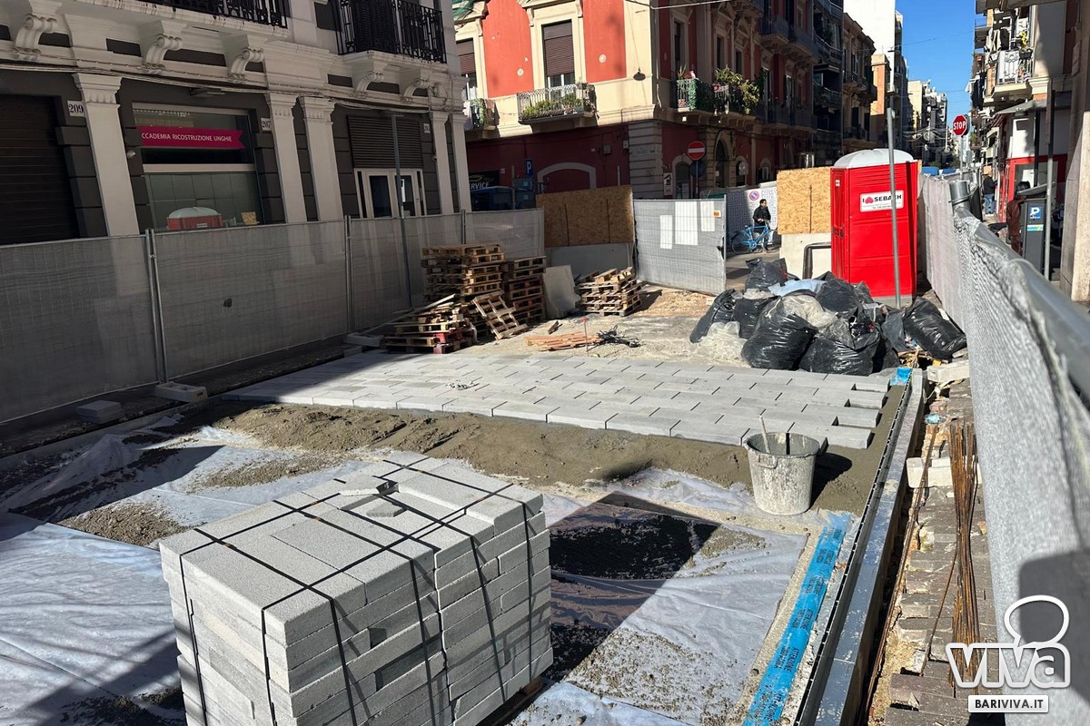 Lavori riqualificazione via Manzoni