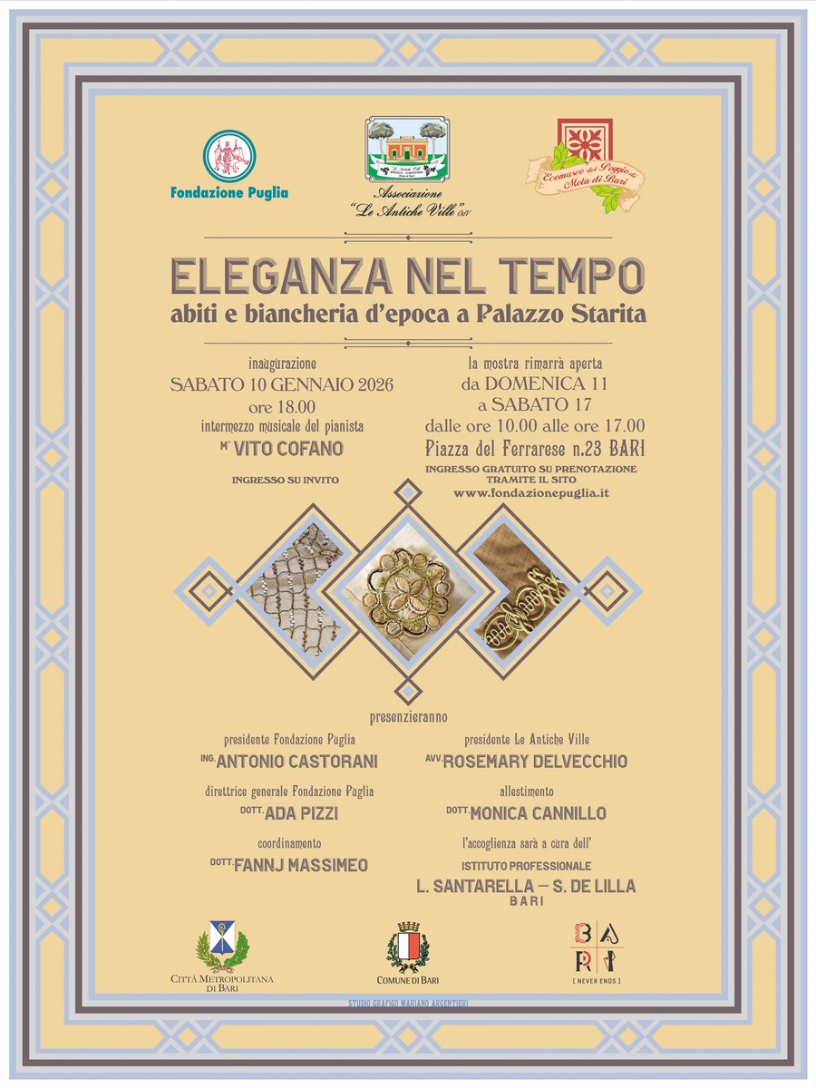 Eleganza nel tempo abiti e biancheria d epoca a Palazzo Starita