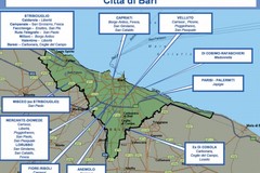 La mappa della criminalit a Bari