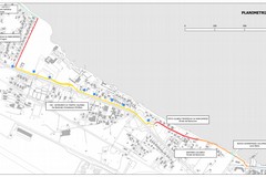 progetto itinerario ciclopedonale strada del baraccone planimetria stato di progetto