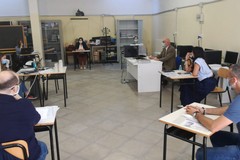Una commissione all'esame di maturità 2020