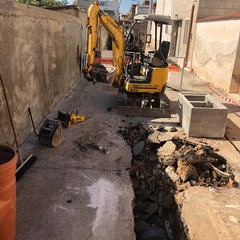 oggi sopralluogo ass Galasso a Loseto per nuovo tronco fogna bianca