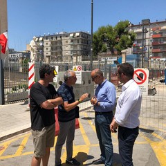 sopralluogo dellass Galasso in piazza Redentore a liberta