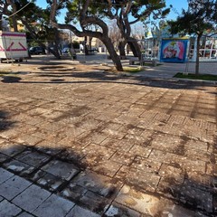 lavori in corso area giochi Santo Spirito ter