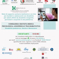attivo numero per consulenze mediche telefoniche rivolte a pazienti con disabilita locandina