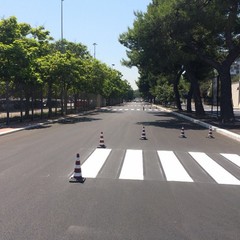 nuovo asfalto in viale di Maratona e via Papa Giovanni XXIII