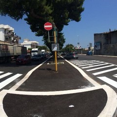 nuovo asfalto in viale di Maratona e via Papa Giovanni XXIII