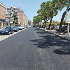 nuovo asfalto in viale di Maratona e via Papa Giovanni XXIII