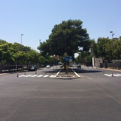 nuovo asfalto in viale di Maratona e via Papa Giovanni XXIII