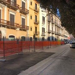 al via lavori rifacimento marciapiede piazza massari e basole bari vecchia
