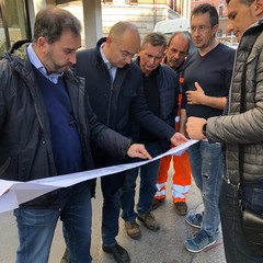 al via lavori rifacimento marciapiede piazza massari e basole bari vecchia