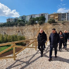 conclusione lavori di consolidamento della ex Cava di Maso questa mattina il sindaco al sopralluogo