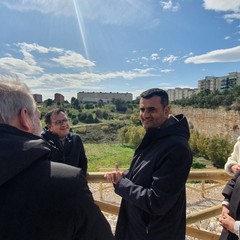 conclusione lavori di consolidamento della ex Cava di Maso questa mattina il sindaco al sopralluogo