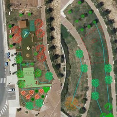 giunta approva progetti esecutivi per restyling green di cinque aree cittadine planimetria giardino Mizzi loseto