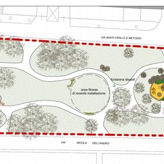 giunta approva progetti esecutivi per restyling green di cinque aree cittadine planimetria via dellAndro