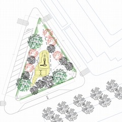 giunta approva progetti esecutivi per restyling green di cinque aree cittadine planimetria via Fiore