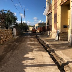 al via il cantiere per limpianto di pubblica illuminazione in strada San Giorgio Martire