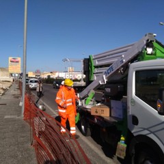 al via il cantiere per installazione nuovi corpi illuminanti su viale Tatarella