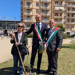 Ulivo piantato dai sindaci di Bari e Beit Jala