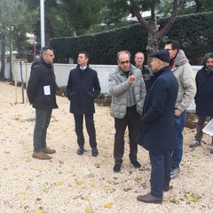 pronto per la primavera il giardino di via Carrante a Poggiofranco stamattina sopralluogo
