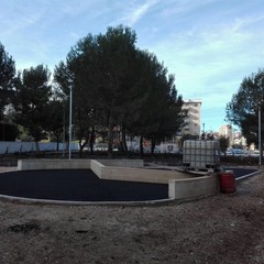 pronto per la primavera il giardino di via Carrante a Poggiofranco stamattina sopralluogo