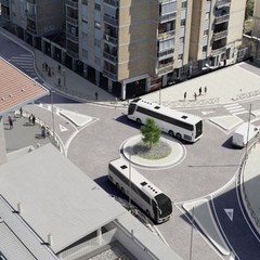 finanziato dal Cipess terminal bus di Bari centrale render rotatoria