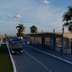 finanziato dal Cipess terminal bus di Bari centrale render terminal