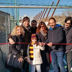 campetto di calcio nella scuola Verga di Japigia