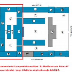 sopralluogo ex Manifattura Tabacchi per progetto nuovo CNR planimetria