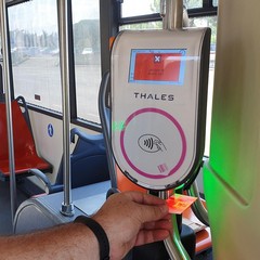 obliteratrici contactless sui bus amtab