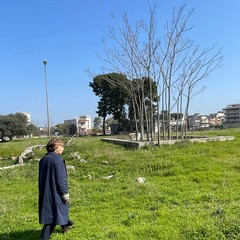 ex compendio Rai di Ceglie sopralluogo della vicesindaca dopo lavvio dellacquisizione larea diventer un grande parco urbano con il progetto Fiumi verdi foto