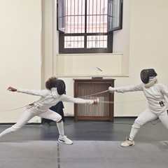 Esibizione di scherma in sala ex Tesoreria