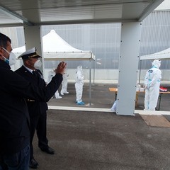 covid il sindaco in fiera per verificare postazione drive through per tamponi