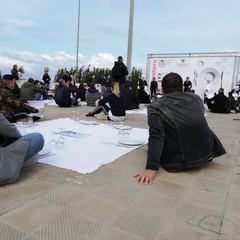 La protesta dei ristoratori a Bari