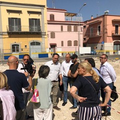 cantiere piazza diaz a ceglie del campo sopralluogo allinterno della cisterna