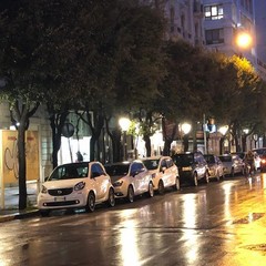 terminato montaggio nuove luci in corso Cavour