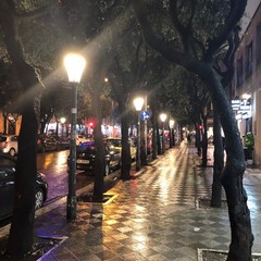 terminato montaggio nuove luci in corso Cavour