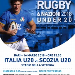 locandina match Italia Scozia rugby