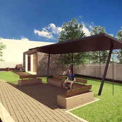 riqualificazione park ride largo Giugno render