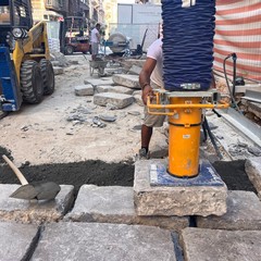 riqualificazione via Manzoni lavori