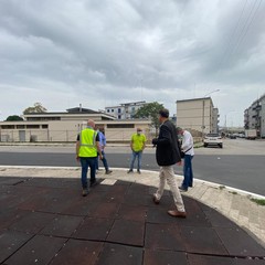 al via ieri cantiere per nuova illuminazione su strade del San Paolo