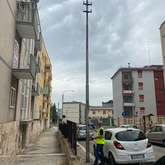 al via ieri cantiere per nuova illuminazione su strade del San Paolo