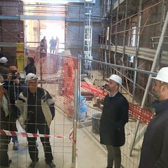 Polo del contemporaneo oggi il sopralluogo nei cantieri del margherita e dellex mercato del pesce