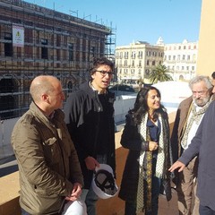 Polo del contemporaneo oggi il sopralluogo nei cantieri del margherita e dellex mercato del pesce