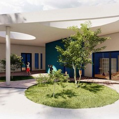 presentato il progetto di riqualificazione di Sata Rita render asilo