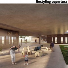 presentato il progetto di riqualificazione di Sata Rita render ex Mercato