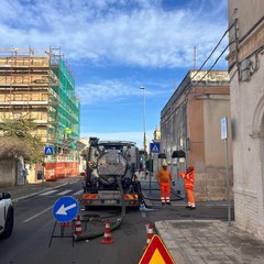 Lavori di manuternzione alla fognatura