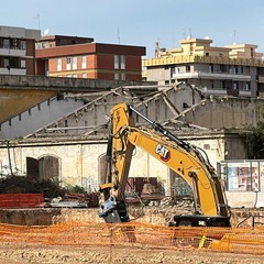 ex Rossani questa mattina sopralluogo del sindaco sul cantiere della nuova sede dellAccademia di Belle arti e su piazza dArti